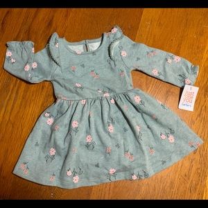 NWT FLORAL PRINT DRESS w/ MATCHING BLOOMERS 9m